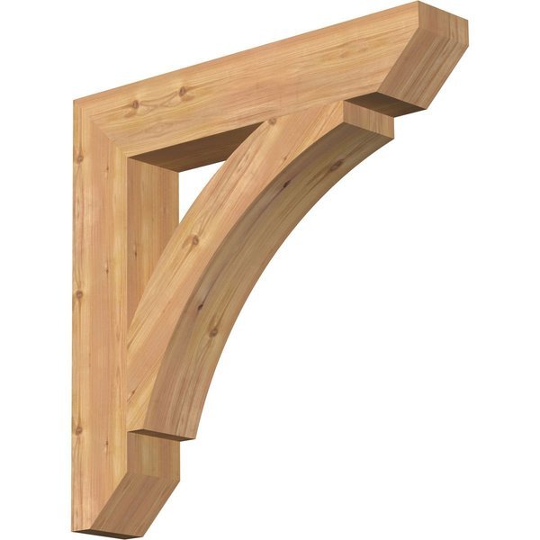 Thorton Slat Smooth Bracket, Western Red Cedar, 5 1/2